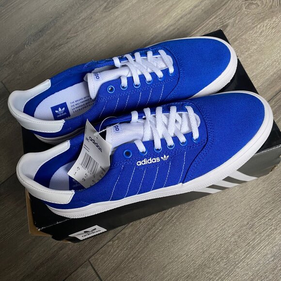 Adidas 3MC Royal Blue/ White Skateboarding Shoes - Picture 2 of 5